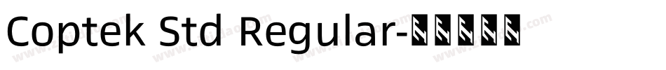 Coptek Std Regular字体转换